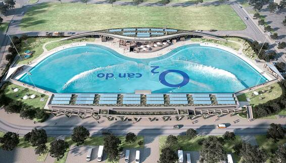 opening of “O2 SURFTOWN MUC” near Munich Airport in the summer of 2024