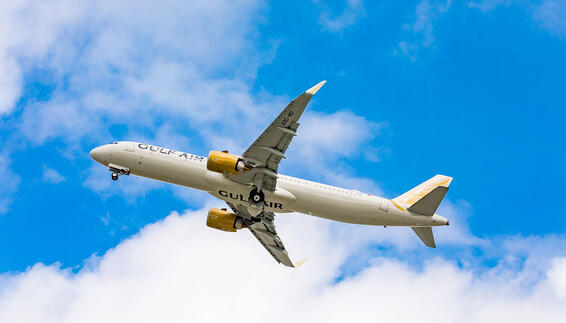 A321neo of the national airline of the Kingdom of Bahrain Gulf Air